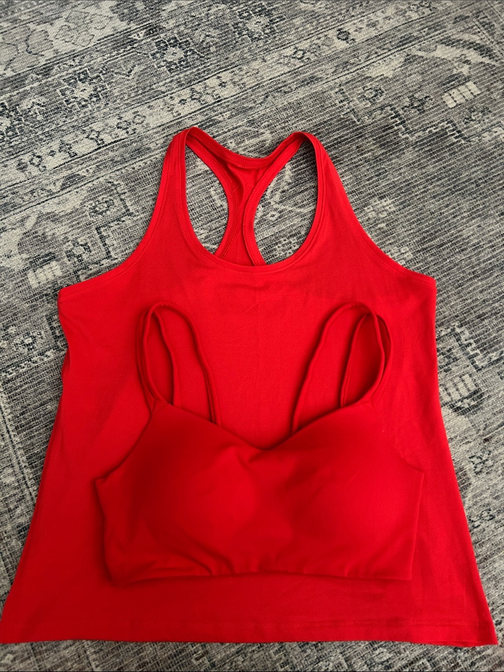 Red Bundle Avia Sports Bra & All In Motion Tank  Size Medium